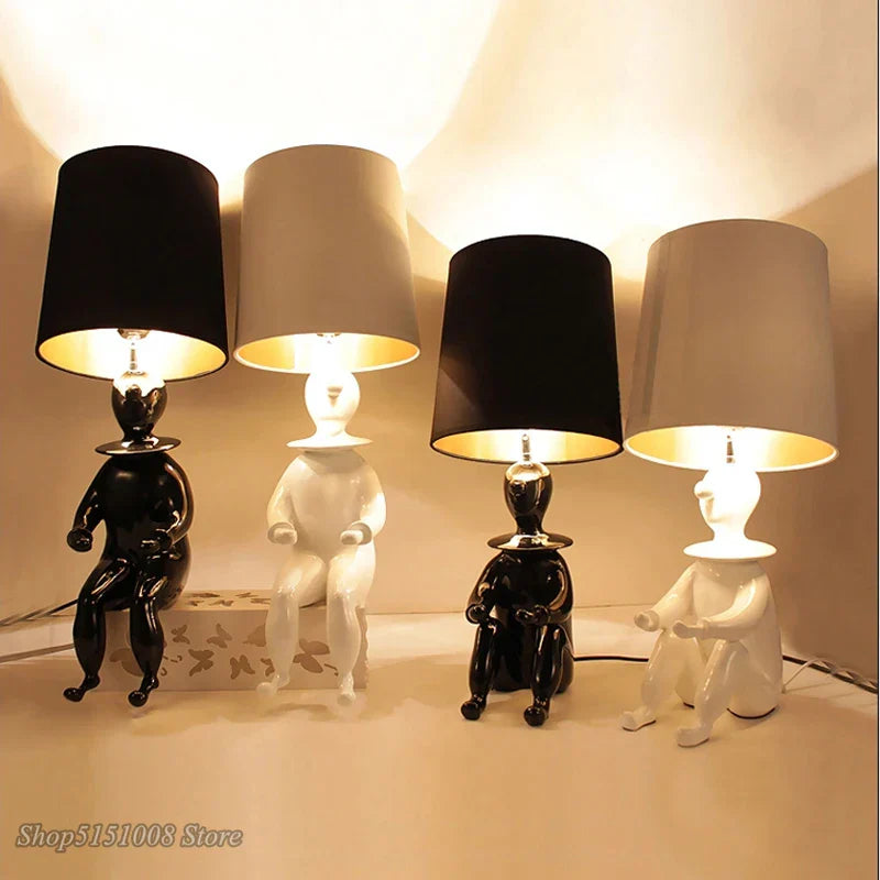 DecorBites™ Clown Desk Lamp: Modern Style, Creative Design, Character Table Lighting for Bedroom.