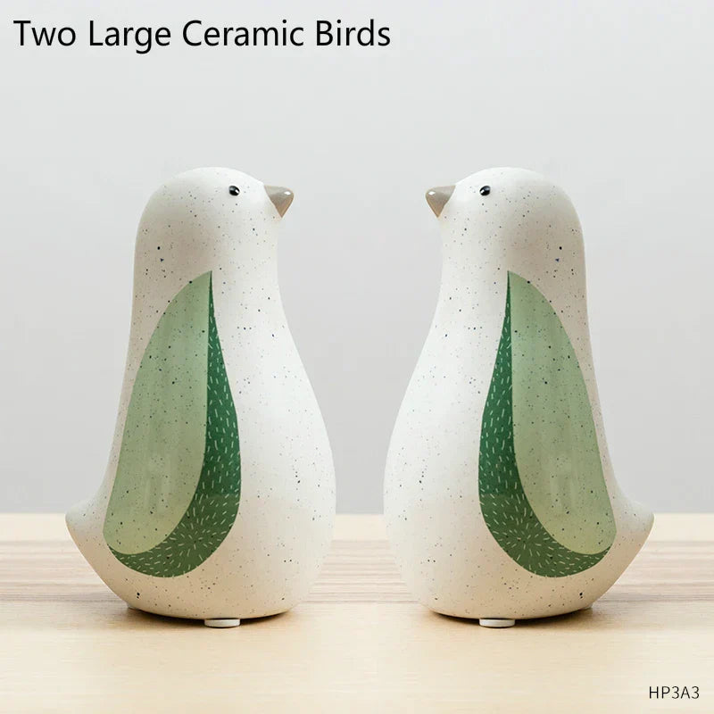 DecorBites™ Chinese Bird Figurines: Modern Ceramic Sculptures for Home Decor & Wedding Gifts