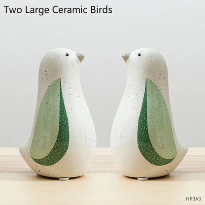 DecorBites™ Chinese Bird Figurines: Modern Ceramic Sculptures for Home Decor & Wedding Gifts