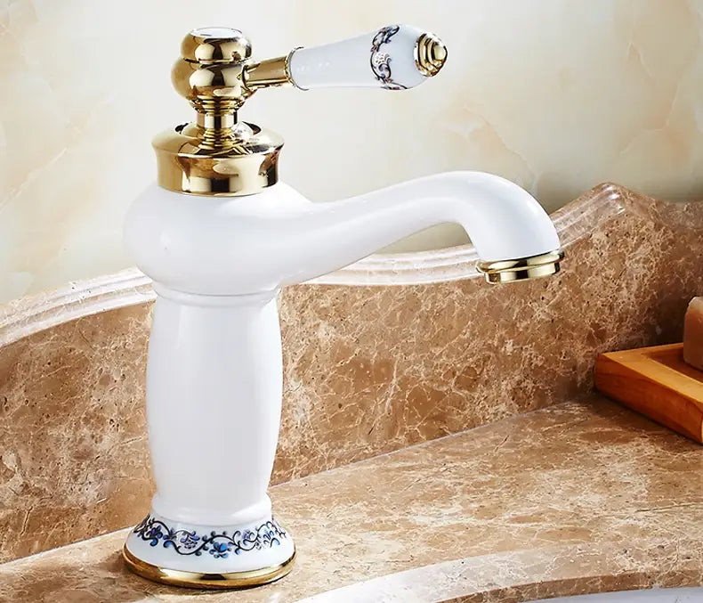 Grifo de baño en bronce antiguo Decorbites™ con mango único mezclador