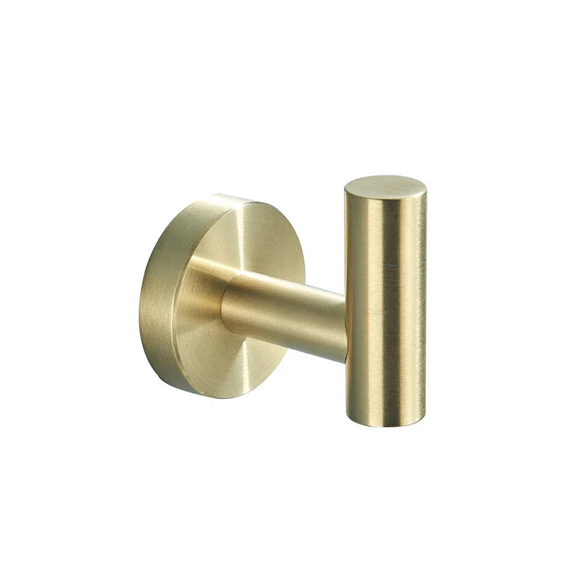 Juego de accesorios de baño DecorBites™: Barra para toallas, gancho para bata, estante, repisa, portarrollos de papel higiénico, gancho