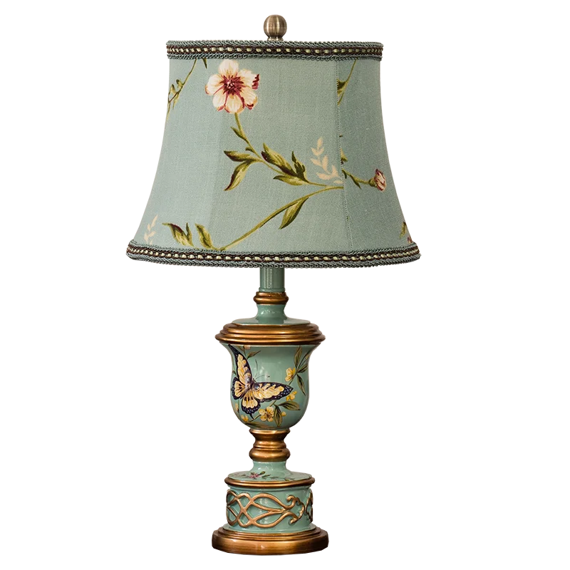 Lámpara de mesa DecorBites™ de resina verde: Lámpara de noche retro para la decoración del dormitorio