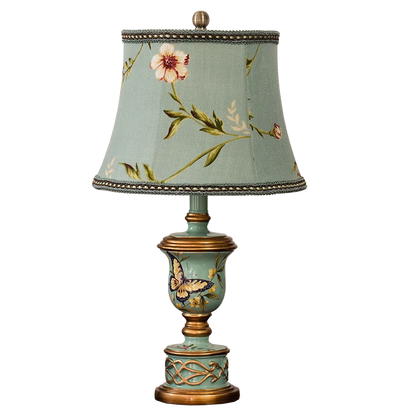 Lámpara de mesa DecorBites™ de resina verde: Lámpara de noche retro para la decoración del dormitorio