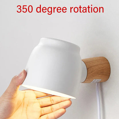 DecorBites™ LED Wall Lamp with E14 Light Source and Switch for Indoor Illumination