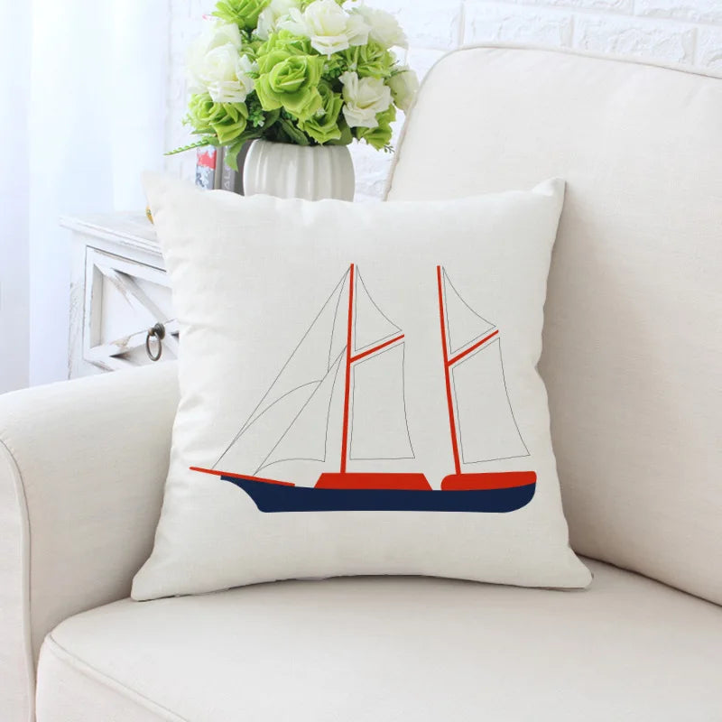 DecorBites™ Cactus Hand Painting Decorative Pillowcase for Sofa, Chair Cushion Home Decor