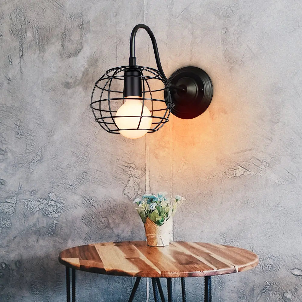Decorbites™ Industrielle Eisen Wandlampe E27 Retro Loft Vintage LED Leuchte