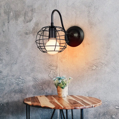 Decorbites™ Industrielle Eisen Wandlampe E27 Retro Loft Vintage LED Leuchte