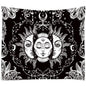 Decobites Mandala Sun Moon Tapestry Wall Hanging Hippie Decor Rug 95x73cm