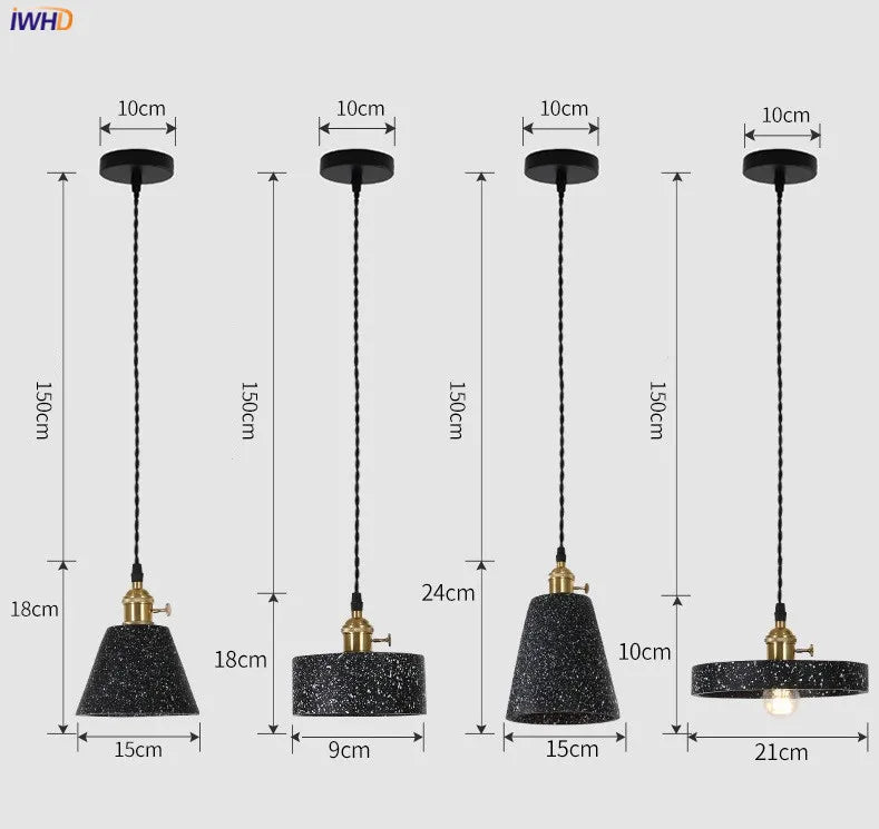 DecorBites™ Cement Pendant Lamp: Nordic Modern Loft Style Industrial Lighting