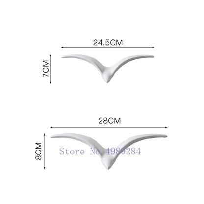 DecorBites™ Bird Ceramic Pendant Wall Decor Gold Seagull Wild Goose Modern Home