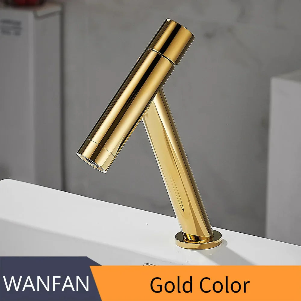 Decorbites™ Gold Badezimmer-Waschbeckenarmatur Einhebel Vintage Waschbecken Heiß-Kalt-Mischbatterie