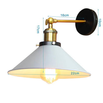 DecorBites™ Industrial Loft Wall Lamp, Retro Wall Light for Home Decor, E27 Bulb Lighting