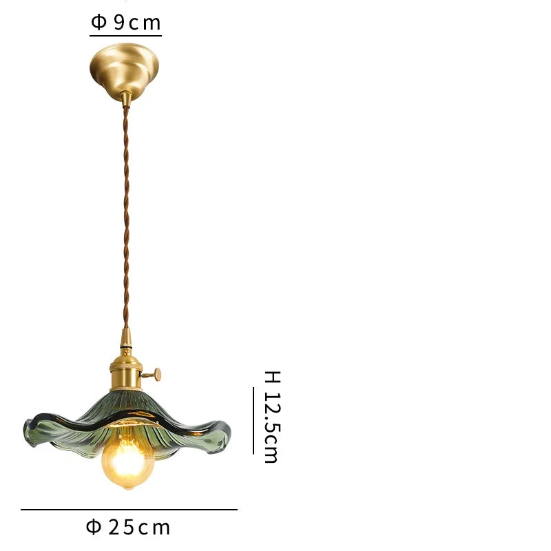 Decorbites™ Grünes Glas-Hängeleuchte: Moderne LED-Pendelleuchte für Wohn- und Esszimmer