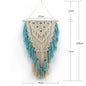 Decobites Colorful Cotton Macrame Wall Hanging Tapestry for Nordic Modern Living Room Decor