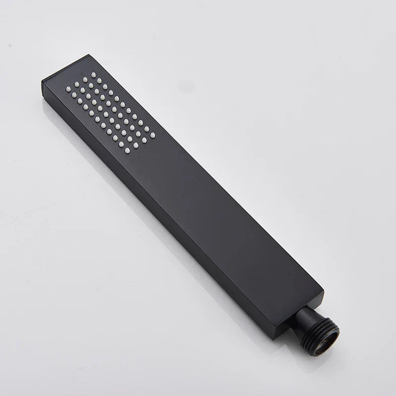 DecorBites™ Black High Pressure Hand-held Shower Head for Water Saving and Bathroom Rainfall