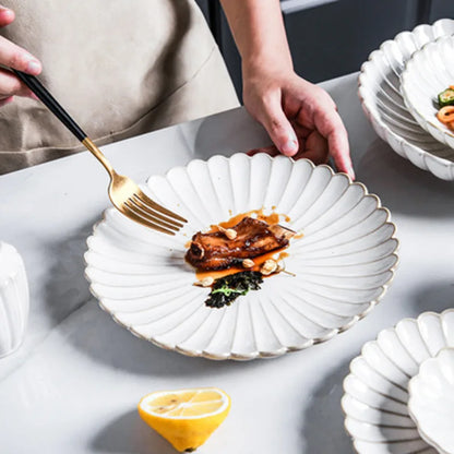 DecorBites™ Ceramic White Glaze Dinnerware Set