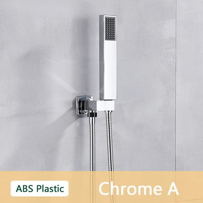 دش يدوي DecorBites™ مصنوع من بلاستيك ABS مع خرطوم وحامل | دش يدوي مثبت على الحائط