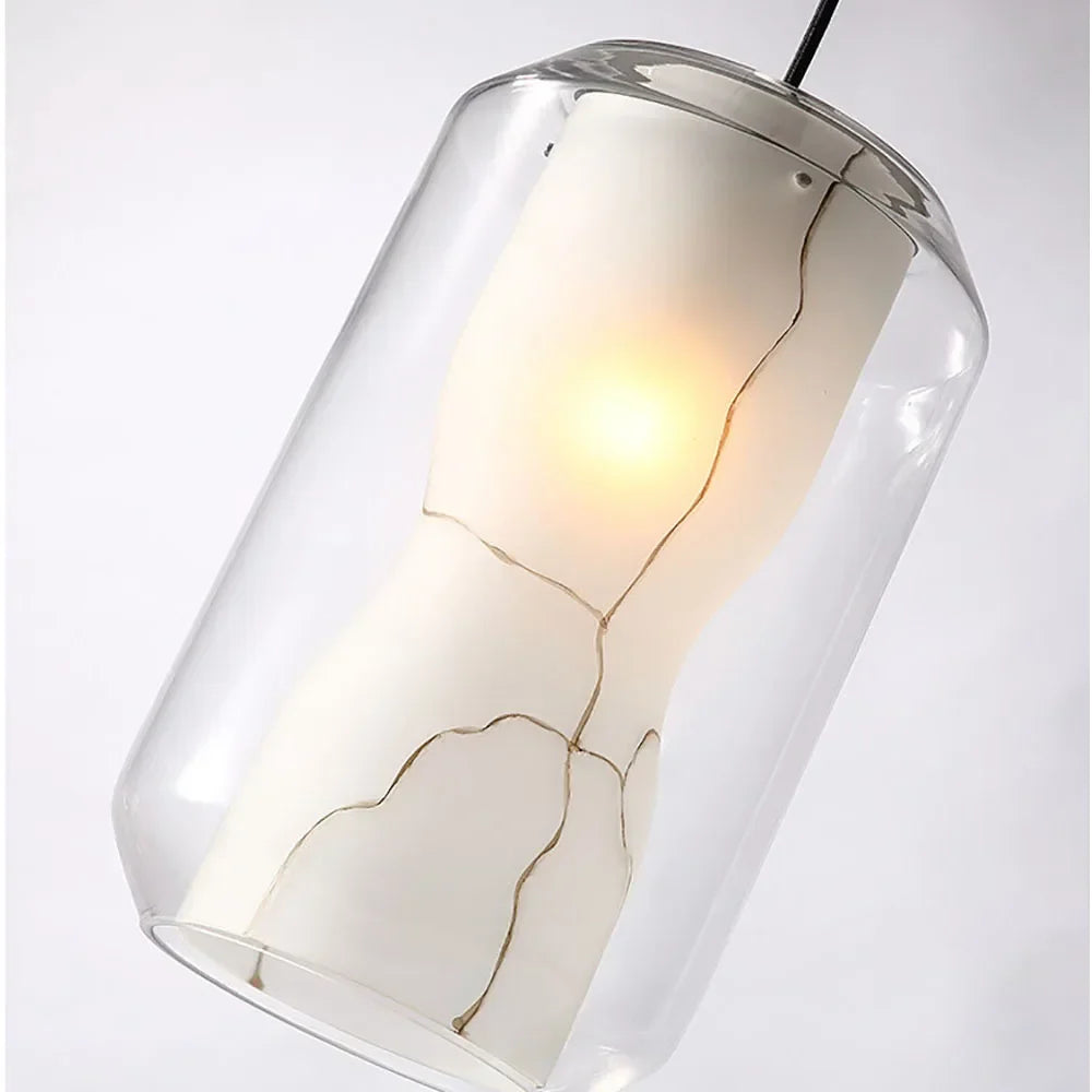 DecorBites™ Modern LED Glass Pendant Lights for Dining Hall, Restaurant, and Hotel Lighting