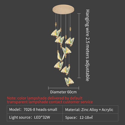 DecorBites™ Butterfly Stairs Bar Hanging Wire Pendant Light