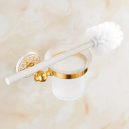 DecorBites™ Bath Hardware Set: Shelf, Towel Rack, Holder, Brush Holder, Towel Hanger, Hooks