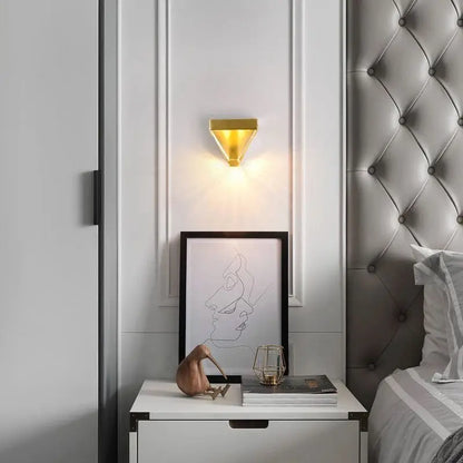 DecorBites™ Crystal LED Wall Sconce: Modern Minimalist Bedroom Luxury Light
