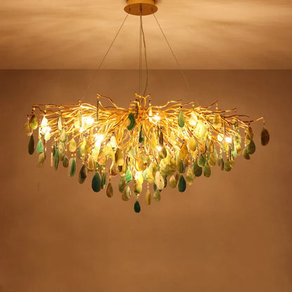 DecorBites™ Agate Designer LED Chandelier for Dining & Foyer Room