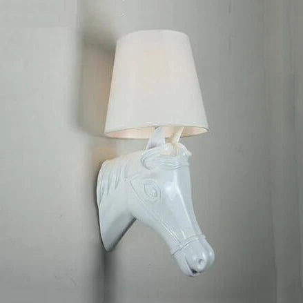 DecorBites™ Horse Wall Lamp: Retro Resin Light for Living Room, Bedroom, or Hotel Corridors