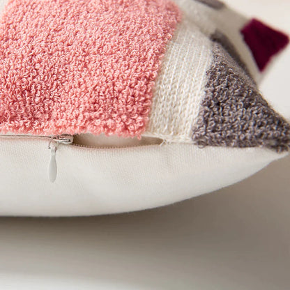 DecorBites™ Embroidered Floral Dot Pillow Cover for Cozy Home Decor