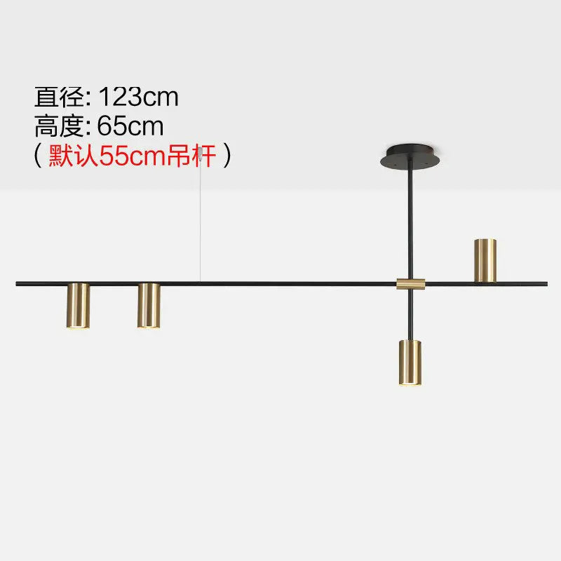 Lámpara de araña dorada DecorBites™ de diseño moderno para sala de estar o comedor E27