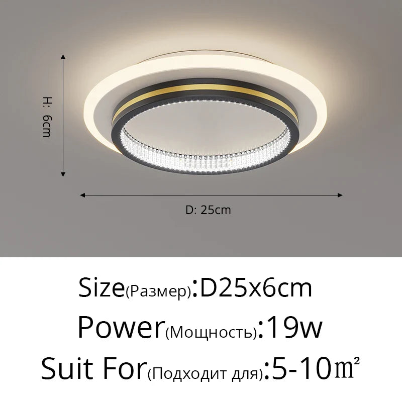 DecorBites™ Crystal LED Ceiling Lights for Home Entrance Indoor Lighting Fixtures