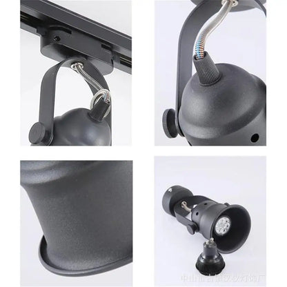 DecorBites™ GU10 LED Track Light: Replaceable Spotlight for Home Track Rail Lighting