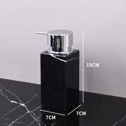 طقم حمام DecorBites™ من رخام ماركينا الأسود cue.opti