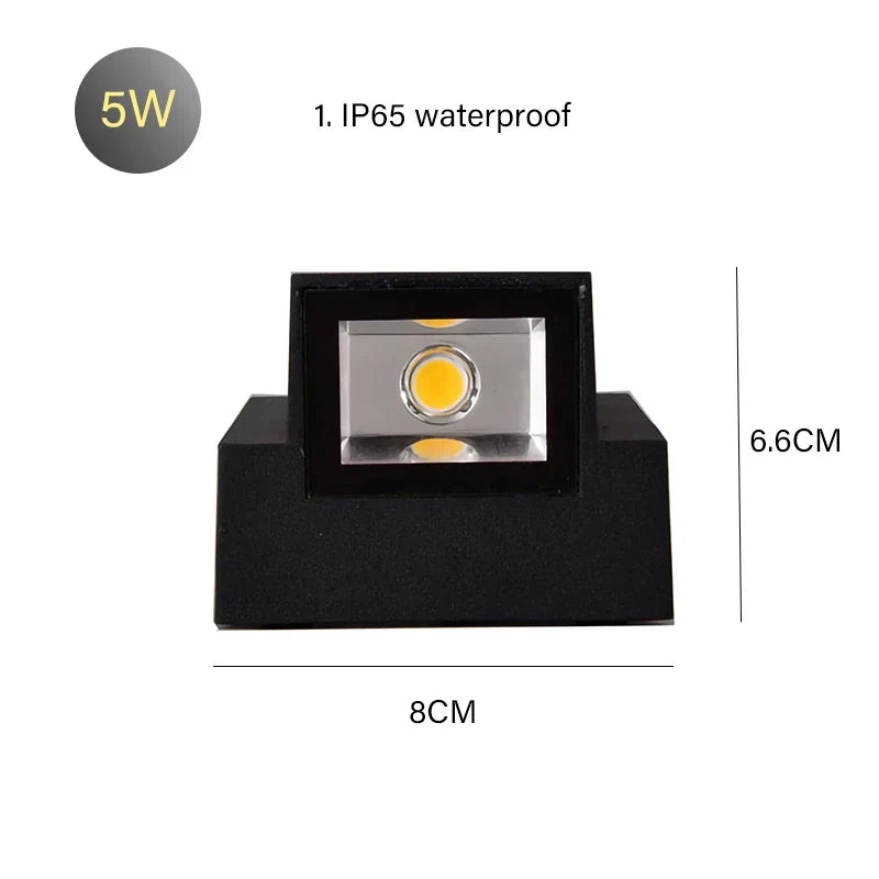 DecorBites™ 12W Outdoor/Indoor Motion Sensor LED Wall Lamp Waterproof Aluminum Sconce Light