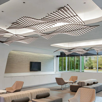 DecorBites™ LED Chandelier: Modern Art Pendant Light for Living/Dining Room, Office, Bar