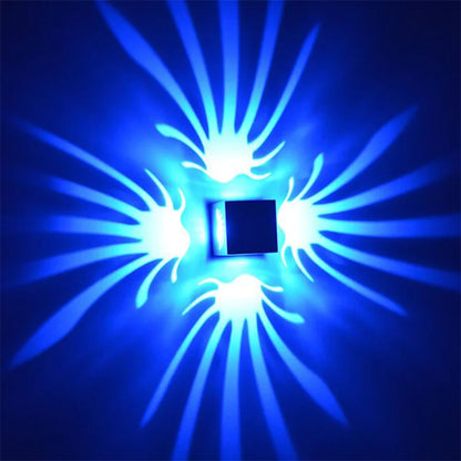 DecorBites™ LED Square Aluminum Wall Lamp 3W for Home and KTV/Bar Interior Lighting