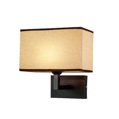 DecorBites™ Hotel Fabric Wall Lamp: Nordic Modern Style, Chinese-Inspired. Bedroom, Staircase, and Bedside Lighting Solution.