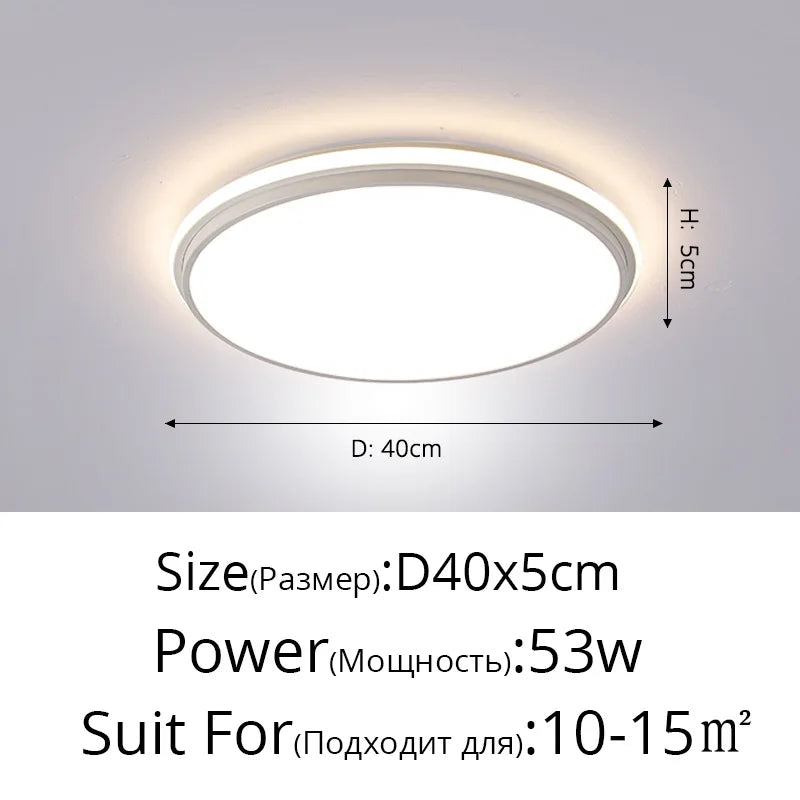 DecorBites™ LED Ceiling Lamps: Modern Dimmable Lights for Living Room, Dining Room, Bedroom