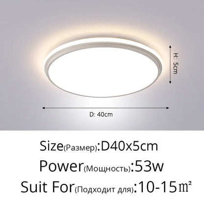 DecorBites™ LED Ceiling Lamps: Modern Dimmable Lights for Living Room, Dining Room, Bedroom