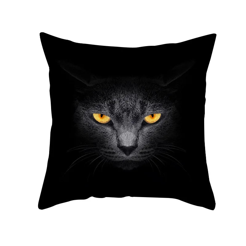 DecorBites™ Black Cat Pillowcases - Cute Kitty Animal Lover Cushion Cover