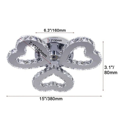 DecorBites™ Crystal LED Ceiling Chandelier for Modern Living Room Decor Luxe Lighting Fixtures