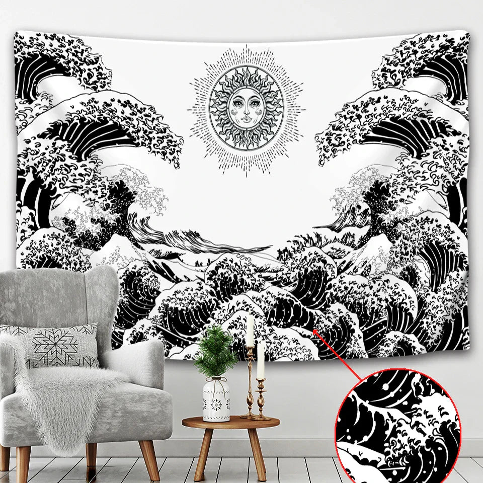 DecorBites™ Beach Scenery Tapestry - Bohemian Home Decor Wall Mat for Bedroom