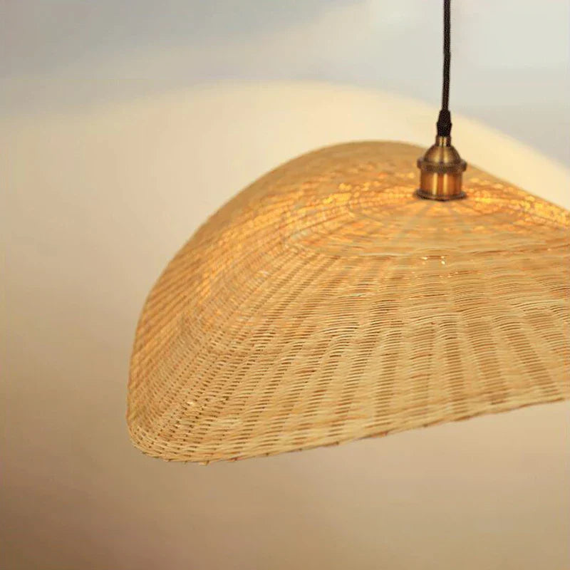 DecorBites™ Bamboo Chandelier: Japanese Tatami Teahouse Hanging Lamp for Living Room and Bedroom