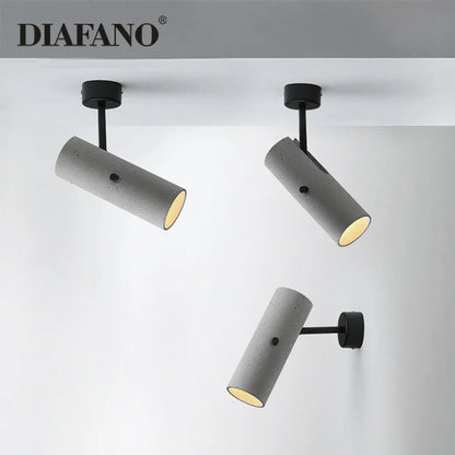 DecorBites™ Industrial Cement Wall Lamp for Home and Commercial Spaces