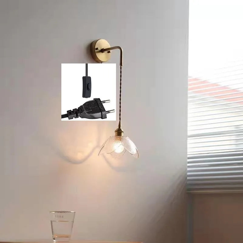 DecorBites™ Gray Glass LED Bathroom Mirror Sconce Wall Lamp Lighting