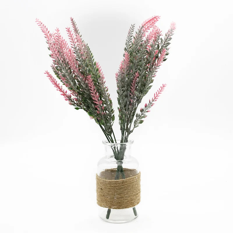 DecorBites™ Lavender Vase: Artificial Flowers Home Decor Wedding Decorative Flower Pot