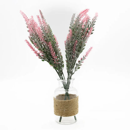 DecorBites™ Lavender Vase: Artificial Flowers Home Decor Wedding Decorative Flower Pot
