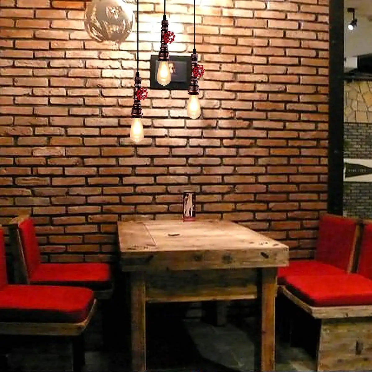 Lámpara colgante de loft retro industrial Decorbites™ con tubería de agua