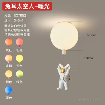 Lámpara colgante LED DecorBites™ con forma de globo de astronauta para la habitación infantil