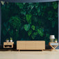 Decobites Monstera Leaf Tapestry Wall Hanging - Bohemian Tropical Plants Scenery