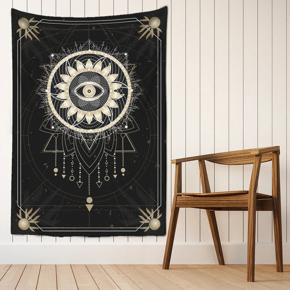 Decobites Tarot Card Tapestry Wall Hanging Hippie Witchcraft Constellation Art Dorm Decor